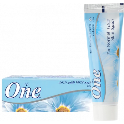 ONE HAIR REMOVAL CREAM ENRICHED WITH LANOLIN FOR NORMAL SKIN 140 GM